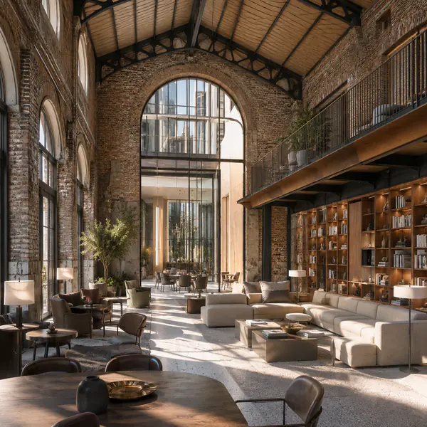 Adaptive reuse — Adaptive reuse imagery reveals how contemporary functions and interventions coexist with the visible fabric of an older structure