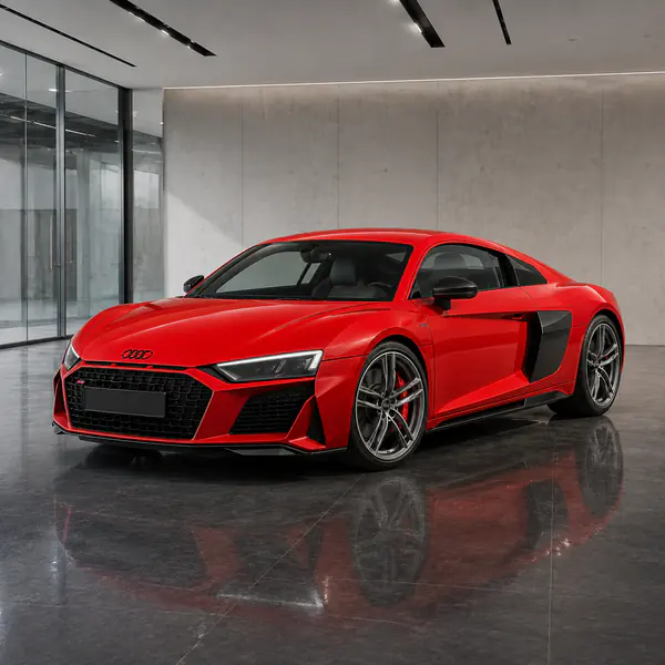 Showroom Shot — A pristine vehicle is presented within a polished dealership or display space, emphasizing finish, specification, and presentation