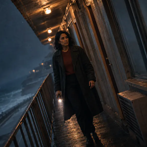 Dutch angle — A Dutch angle tilts the horizon so the frame feels unstable, disorienting, urgent, or psychologically unsettled