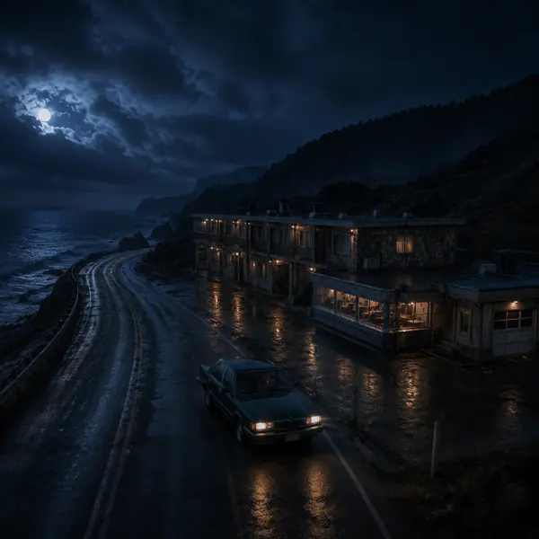 Day-for-night — Day-for-night styling transforms daylight imagery into believable night through underexposure, cool color, controlled skies, and selective highlights