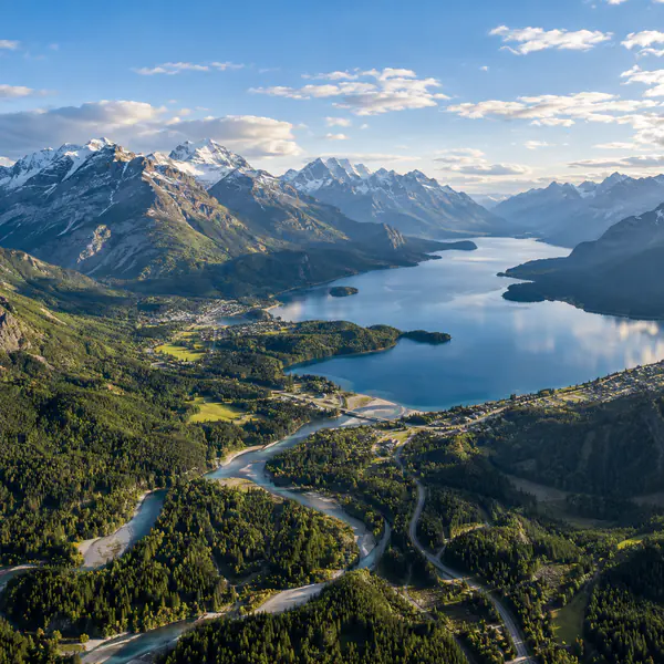 Wide Aerial Landscape photographic style example.