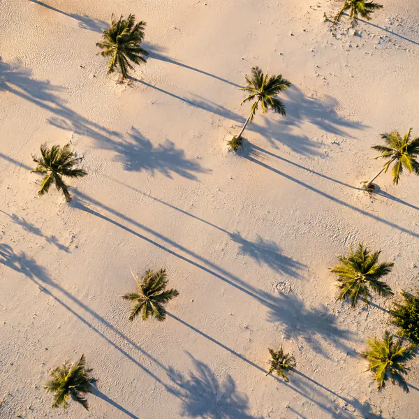 Long Shadow Aerial photographic style example.