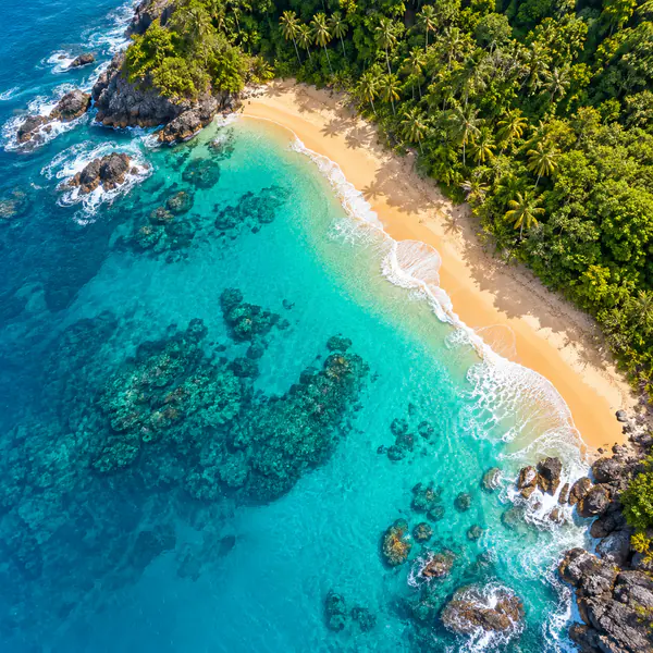 Vibrant Color Aerial photographic style example.