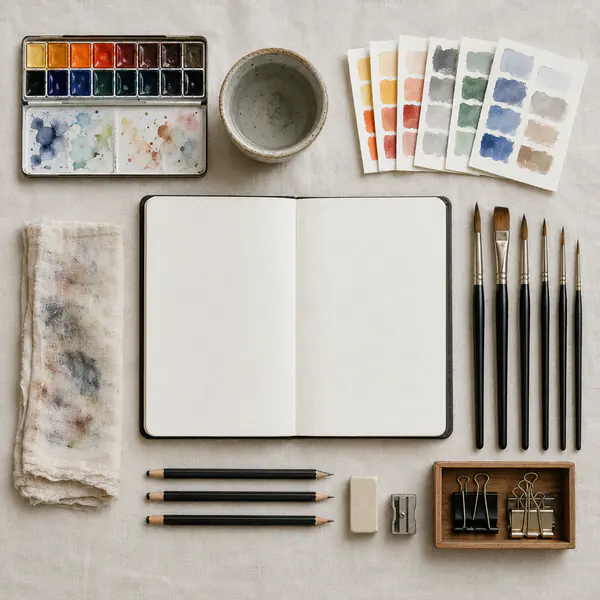 Flat Lay — Objects are arranged on one surface and photographed directly from above as a composition