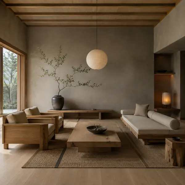 Japandi Interior — Blends Japanese restraint with Scandinavian warmth through natural materials and quiet craftsmanship