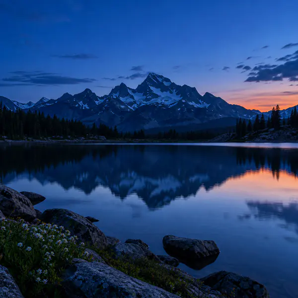 Blue Hour Landscape photographic style example.