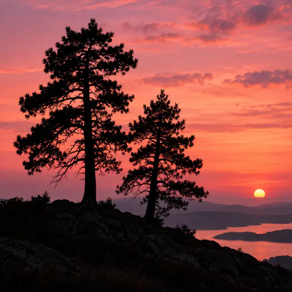 Nature Silhouette photographic style example.