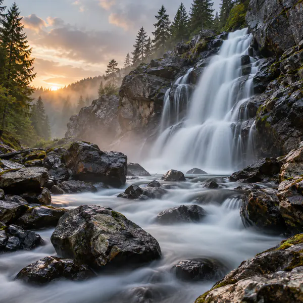 Long Exposure Landscape photographic style example.