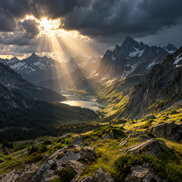 Dramatic Landscape photographic style example.