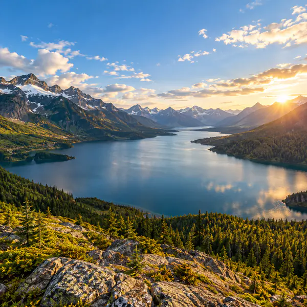 Panoramic Landscape photographic style example.
