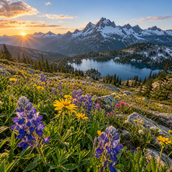 Wide-Angle Landscape photographic style example.
