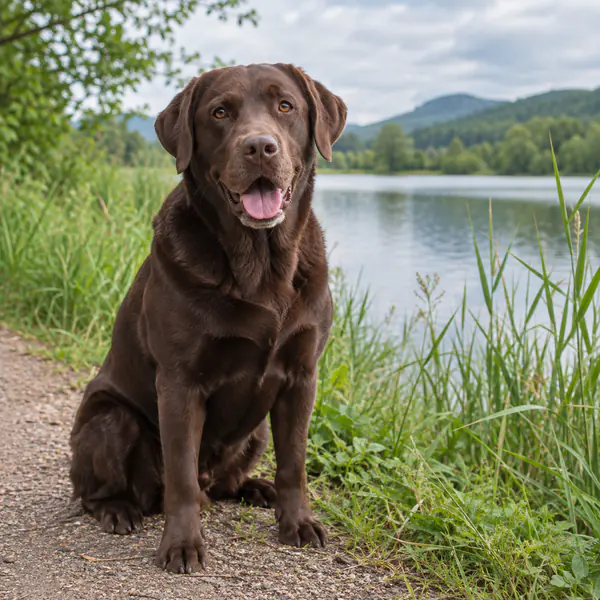 Outdoor Pet Portrait photographic style example.
