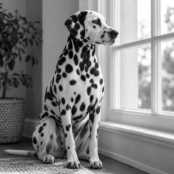 Black and White Pet Photography photographic style example.
