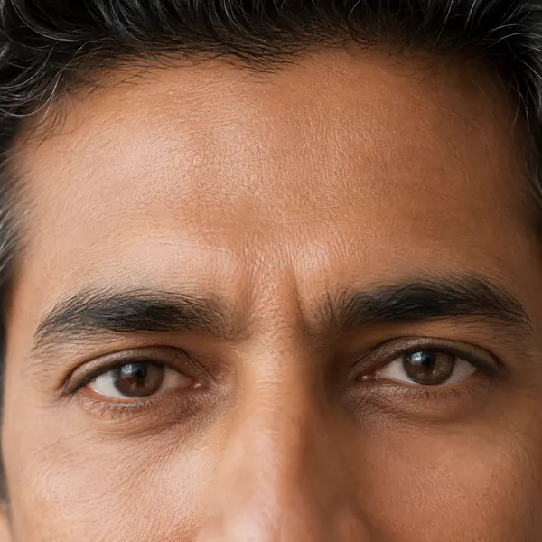 Extreme Close-Up Portrait — An extreme close-up isolates a small facial area, such as the eyes, mouth, or textured skin