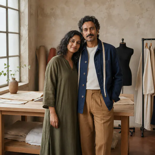 Couple Portrait — A couple portrait emphasizes connection between two people through proximity, interaction, and coordinated composition