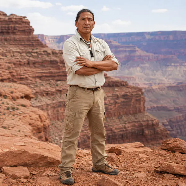Arms-Crossed Pose — An arms-crossed pose folds both forearms across the torso, often conveying confidence, composure, or guardedness