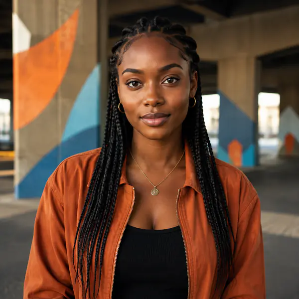 Direct-Gaze Pose — A direct-gaze pose points both eyes toward the camera, creating immediate visual connection with the viewer