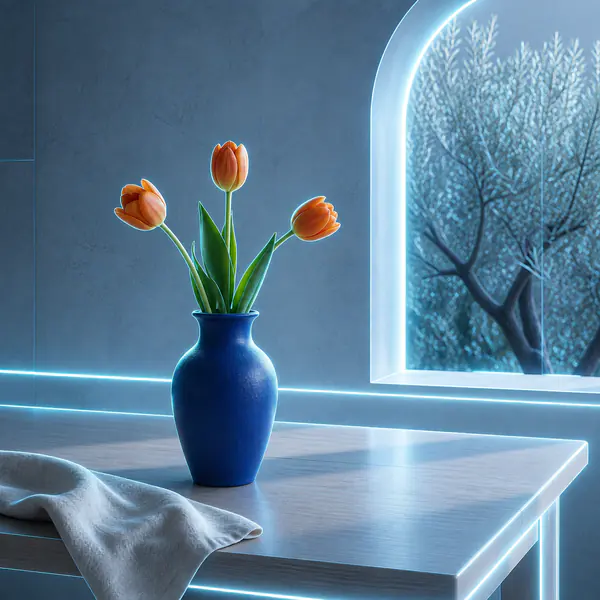 Futuristic — A forward-looking aesthetic using advanced forms, sleek surfaces, and imagined technology